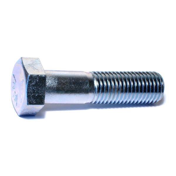 Midwest Fastener Grade 5, 1"-8 Hex Head Cap Screw, Zinc Plated Steel, 4 in L, 10 PK 54413 - main